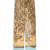 Calça Feminina Transpassada Est Geo Tigre Color - Animal Print