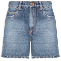 Short Feminino Jeans Mom Fit Pence New Basic - Azul