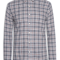 Camisa Masculina Hamê Toronto Xadrez - Azul