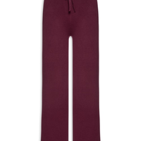 Calça Feminina Peluciada Em Tricot - Vermelho