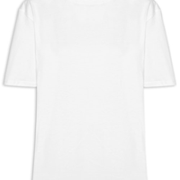 Camiseta Feminina Oversized Manga Curta - Branco