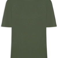 Camiseta Feminina Oversized Manga Curta - Verde