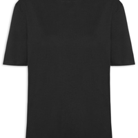 Camiseta Feminina Oversized Manga Curta - Preto