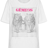 Camiseta Feminina Signo Gemêos - Branco