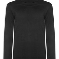 Suéter Masculino Tricot Gola Rolê - Preto