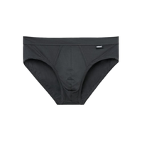 Cueca Slip Em Algodão Premium - Cinza