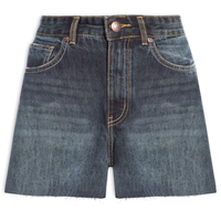 Short Feminino Jeans Evasê - Azul