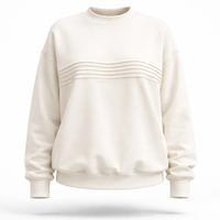 Blusa Moletom Linhas Off White - Branco