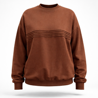 Blusa Moletom Linhas Outono - Marrom