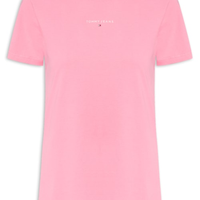 Camiseta Feminina Reg Linear SS Tee Rosa