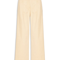 Calça Feminina Alfaiataria Pregas - Amarelo