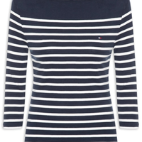 Camiseta Feminina Heritage Crew Neck Tee - Azul