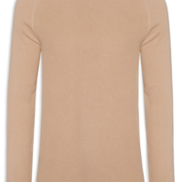 Suéter Tricot Masculino Corpo Tranças Mg Lisa - Bege