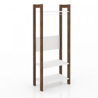 Módulo para Closet com Cabideiro Az Branco/Nogal