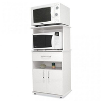 Armário de Cozinha Multiuso 2 Portas 1 Gaveta ASM151 Branco