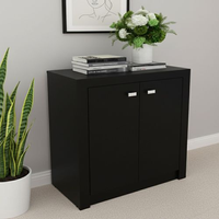 Balcão para Escritório 60cm com 2 Portas e 1 Prateleira ME4103 Preto