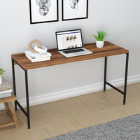 Escrivaninha Mesa Escritório Estilo Active 135cm Industrial Yescasa Nogal Nogal