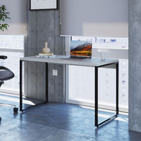 Escrivaninha Mesa Escritório Office Estilo Kuadra 120cm Industrial Snow Snow