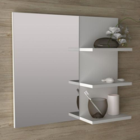 Espelheira para Banheiro 3 Prateleiras BN3608 Branco