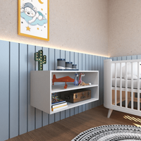 Nicho com Prateleira Quarto Infantil Branco