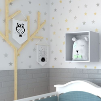 Nicho para Quarto Infantil KitCubos Cinza Cristal