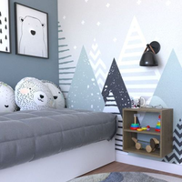 Nicho com Prateleira para Quarto Infantil Carvalho Mel