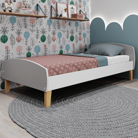 Cama Infantil Montessoriana Aurora Branco/Fumê