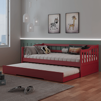 Bicama Infantil em Madeira Maciça/MDF American Vermelho