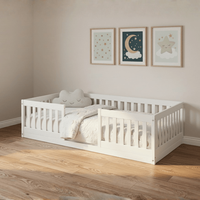 Cama Infantil Montessoriana Solteiro Naninha Espresso Móveis Branco
