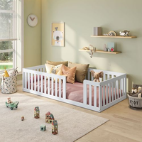 Cama Montessoriana Solteiro Com Grade Giulia Casatema Branco