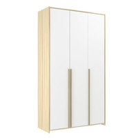 Guarda-roupa Infantil Mdf 3 Portas Modulado Branco/Nature