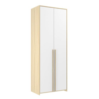 Guarda-roupa de Bebê 2 Portas Modulados Branco / Nature