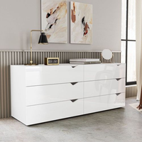 Cômoda 6 Gavetas 63,1x150,1x46 Cm Porto Branco