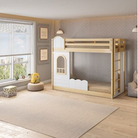 Beliche Infantil Montessoriana com Led e Janela New Garden Casatema Natural/Branco