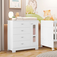 Cômoda para Quarto de Bebê em Mdf Katatau Branco Brilho