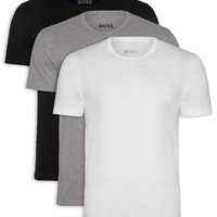 Kit Camisetas Masculinas 3 peças Rn 3P Classic - Branco - Branco