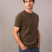 Camiseta Manga Curta Calvin Klein Jeans Masculino Logo Basico Peito - Militar Camiseta Manga Curta Calvin Klein Jeans Masculino Logo Basico Peito Militar g