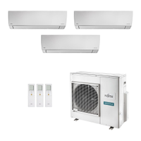 Ar-Condicionado Multi Split Inverter Fujitsu 35.000 (3x Evap HW 12.000) Quente/Frio 220V
