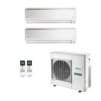 Ar-Condicionado Multi Split Inverter Fujitsu 35.000 (1x Evap HW 18.000 + 1x Evap HW 24.000) Quente/Frio 220V