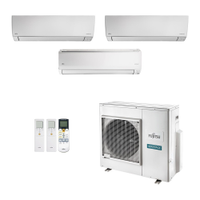 Ar-Condicionado Multi Split Inverter Fujitsu 35.000 (1x Evap HW 9.000 + 1x Evap HW 12.000 + 1x Evap HW 24.000) Quente/Frio 220V