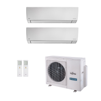 Ar-Condicionado Multi Split Inverter Fujitsu 23.000 (2x Evap HW 12.000) Quente/Frio 220V