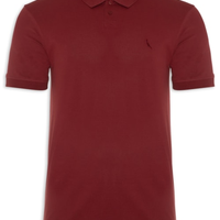 Polo Masculina Pima Piquet - Vermelho