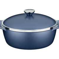 Caçarola Tramontina Lyon Em Alumínio Com Revestimento Starflon Azul Elementar 24cm