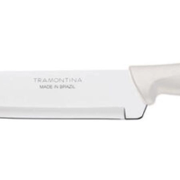 Faca Chef Tramontina Plenus 8" Aço Inox Cabo Off White