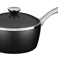 Panela Tramontina Lyon Em Alumínio Com Revestimento Starflon Preto 20cm