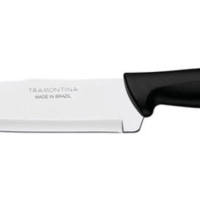 Faca Chef Tramontina Em Aço Inox 7" Preto Plenus