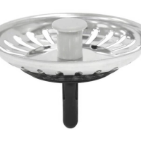 Tampa De Válvula Tramontina Econômica 4 1/2" Em Inox Polido Para Pias E Cubas