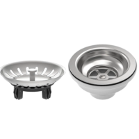 Válvula Tramontina Econômica 4 1/2" Sem Escape Em Inox Polido Para Pias E Cubas