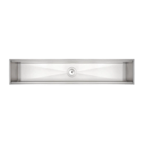 Canal Organizador Em Inox Tramontina Para Sobrepor Com Acabamento Acetinado 90x18 Cm