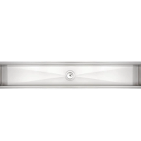 Canal Organizador Em Inox Tramontina Para Sobrepor Com Acabamento Acetinado 105x18cm